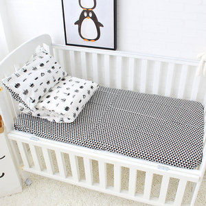 Plaine couronne motif nouveau-né bébé fille garçons dorment <span class=keywords><strong>couette</strong></span> <span class=keywords><strong>housse</strong></span> <span class=keywords><strong>de</strong></span> coussin 3 pièces lit literie ensemble <span class=keywords><strong>de</strong></span> - Product Image 6