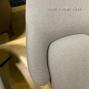 Fauteuil de relaxation moderne en lin européen avec pieds en acier inoxydable - Design contemporain pour <span class=keywords><strong>salon</strong></span>, hôtel - Product Image 4