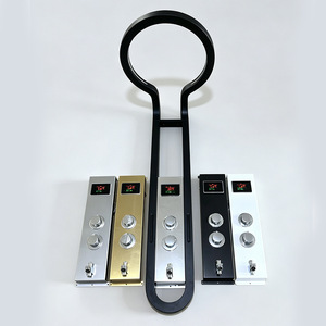 Cross <b>Border</b> All Copper Waterfall Shower Set With Digital <b>Display</b> Temperature Control Large Circular Rain Head - Product Image 1