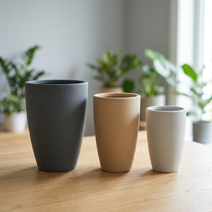 Pots de fleurs modernes en plastique grand format, très demandés, durables, écologiques, légers, pour l'intérieur et l'extérieur, pour la décoration de jardin et de pépinière - Product Image 3