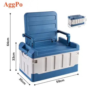 Storage Boxes PP Frame Easy to Fold can sit Storage for Clothes Snacks Blankets toys for Classroom Car trunk Foldable Chair