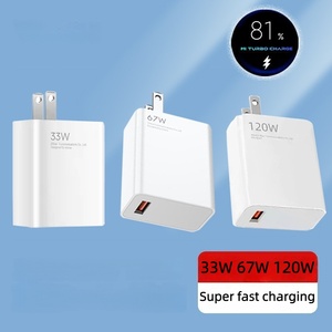 Venta al por mayor EE. UU. Enchufe DE LA UE 33W 67W 120W QC3.0 Adaptador de <span class=keywords><strong>cargador</strong></span> de carga súper rápida Teléfono móvil Tablet <span class=keywords><strong>Cargador</strong></span> de energía USB Universal - Product Image 4