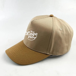Design Your Own Waterproof Sporty Baseball Cap Two-Color 5-Panel Hat with <b>Embroidery</b> Unisex Plain A-<b>Frame</b> Style - Product Image 3
