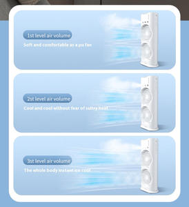 Factory Wholesale Portable Air Conditioning Fan USB Spray Water Cooling With Light <b>Small</b> Desktop Portable Solar Rechargeable Ven - Product Image 2