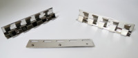 Support de fixation pour rail de rideau métallique en PVC, accessoires pour l'installation de rideaux à bande en PVC industriels