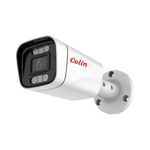 Colin CL-570 Ip66 Desain Baru Luar Ruangan, Kamera Peluru Cahaya Emas Penglihatan Malam Warna Nyata Tahan Air dengan Mikrofon