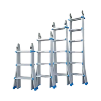 Échelle d'isolation moderne en aluminium petite serrure manuelle géante pliable extensible pour la maison et l'hôtel pour le grenier et le jardin.