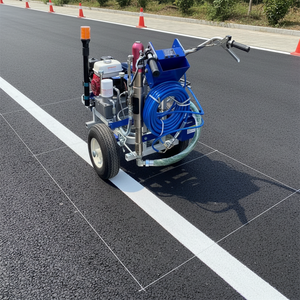 Machine de marquage par pulvérisation <span class=keywords><strong>à</strong></span> <span class=keywords><strong>froid</strong></span> d'origine usine, haute pression, sans air, pour la marquage uniforme des lignes sur asphalte et béton - Product Image 1