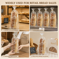 Sac en plastique LDPE pour emballage alimentaire, personnalisé, durable, thermoscellable, avec soufflet latéral LESI