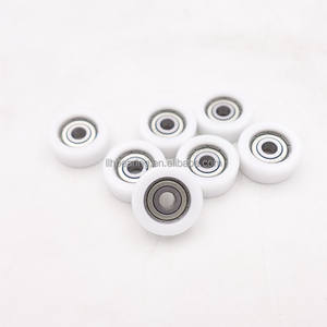 Rouleau de roue de guidage en plastique polyuréthane enduit PU avec roulement à billes à gorge profonde 606ZZ pour <span class=keywords><strong>porte</strong></span> d'armoire coulissante - Product Image 6