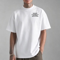 T-shirt en coton épais surdimensionné pour homme, impression sérigraphique personnalisée, vente en gros d'usine, prix bas, collection été