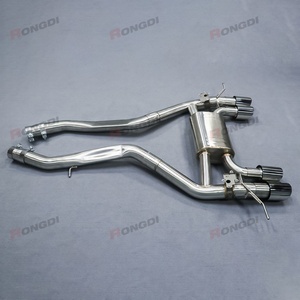 2024 76mm Corrosion-Proof for BMW M3 M4 G80/G82 S58 3.0T Vehicle Exhaust Axle <b>Back</b> Pipe Golden Fish Scale Welding - Product Image 5