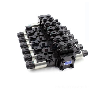 วาล์วไฮดรอลิกแบบหลายทาง HDCF50 50 ลิตร/นาที 250 บาร์ วาล์วโซลินอยด์แบบ 6 ทาง วาล์วควบคุมทิศทางแบบโซลินอยด์ เหล็กหล่อ เกลียวใน - Product Image 2
