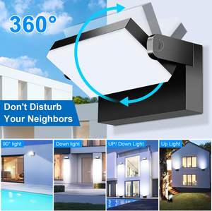 Lampe murale extérieure sans scintillement, éclairage haut et bas, étanche, pour jardin, villa, portail, décoration moderne LED - Product Image 5