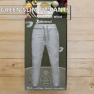 Pantalones Deportivos de Felpa para Hombre, Cintura Ajustada, Corte Slim, Servicio OEM, Personalizados, Color Verde, Casuales, con Bolsillos - Product Image 2