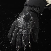 Gants de ski pour homme, hiver, thermiques, compatibles écran tactile, antidérapants, doublure polaire, imperméables, coupe-vent