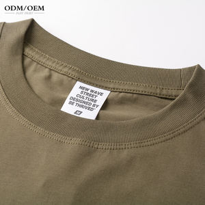 T-shirt classique pour homme, 100% coton, impression de logo personnalisée, t-shirt de haute qualité, coupe standard, col rond, t-shirt uni pour homme - Product Image 6