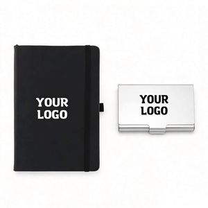 Carnets en gros d'usine avec impression de logo, couverture rigide en cuir PU, avec élastique, pour cadeaux promotionnels d'affaires - Product Image 1
