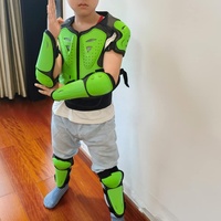 Gilet de protection anti-chute pour enfants, moto, avec protections pour les coudes et les genoux