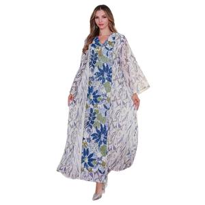 Stock Dubaï <span class=keywords><strong>Robe</strong></span> Abaya pour Femmes Confortable <span class=keywords><strong>Chic</strong></span> Imprimé <span class=keywords><strong>Robe</strong></span> à Paillettes <span class=keywords><strong>Grande</strong></span> <span class=keywords><strong>Taille</strong></span> <span class=keywords><strong>Pas</strong></span> <span class=keywords><strong>Cher</strong></span> Style Moyen-Orient Ensemble de Vêtements Arabes - Product Image 1