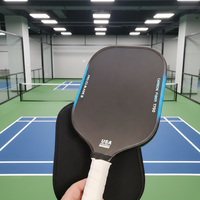 Raquette de pickleball FitSpark Blade 40 trous en fibre de carbone à structure alvéolée - Approuvée USAPA, design sans bord, légère et portable