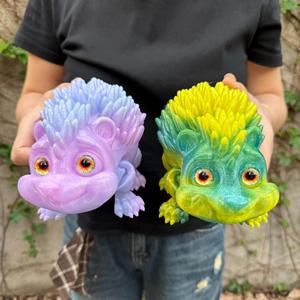 Vashine Jouets hérissons flexibles en cristal imprimés en 3D, souvenir du zoo, PLA, figurine créative pour enfants, emballage original, unisexe - Product Image 4