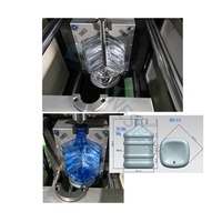 Machine de soufflage de bouteilles d'eau en plastique PET semi-automatique de haute qualité 5L-25L avec contrôle PLC pour cycle de tambour de baril 120BPH