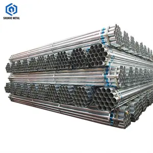 Price Of Iron Hot Dip Zinc Coating Mild Pre Construction 63 Mm 4" 13Mm 100Mm Galvanised Steel Pipe Tuberias and Tubes