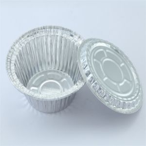 Laixin 7 8 9นิ้วภาชนะอลูมิเนียมฟอยล์แบบใช้แล้วทิ้งที่มีฝาปิดถาดอบกลมกระทะสำหรับใช้ในครัวเรือนและร้านอาหาร - Product Image 2