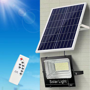 工厂节能IP66高流明6500K运动传感器60w-600w SMD道路太阳能泛光灯 - Product Image 6