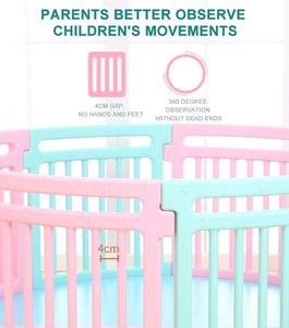 Seguridad fácil Asamblea respetuoso del medio ambiente de los niños cerca de plástico bebé interior rosa <span class=keywords><strong>Parque</strong></span> - Product Image 3
