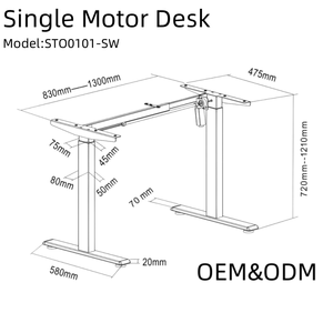 Động Cơ Duy Nhất Điện Văn Phòng Máy Tính Máy Trạm Bảng Chiều Cao Có Thể Điều Chỉnh Đứng Bàn Khung Cho Nhà Hiện Đại Sử Dụng Văn Phòng - Product Image 4