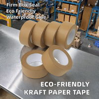 Adhésif thermofusible acrylique sensible à la pression pour scellage de cartons, en papier kraft gommé simple face, épais, écologique et imperméable