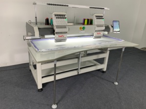 Machine à broder industrielle informatisée à plat, nouvelle, la plus vendue, haute précision, 2 têtes, 12 aiguilles, avec pompe à moteur pour casquettes de moteur - Product Image 5