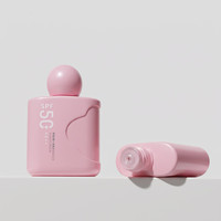 Nouvelle bouteille vide en plastique avec couvercle à vis pour cosmétiques, idéale pour la reconditionnement de lotion solaire isolante en format boule ronde.