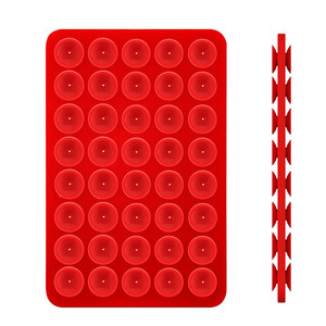 Support de téléphone stabilisateur en silicone, à double aspiration, collant et adhérent, accessoires de support pour téléphone, cadeau pour enfants bon marché - Product Image 5