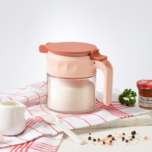 Bình gia vị vuông một ngón tay dễ dàng mở cơ chế đóng chai Muối tiêu 100ml màu đen mạnh mẽ phong cách nhà bếp thiết yếu - Product Image 3