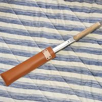 Housse de protection en cuir PU pour couteau de camping et pinces de barbecue, avec logo gaufré, accessoires de cuisine pour la randonnée
