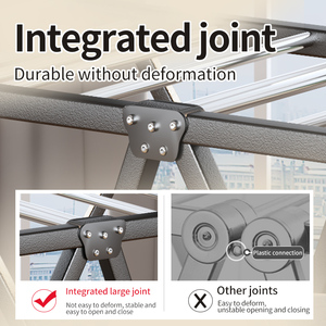 Nhiệm Vụ Nặng Nề Có Thể Gập Lại Quần Áo Khô Kệ Quần Áo Organizer Sắt Giặt Đứng Nhiều Lớp Quần Áo Khô Giá - Product Image 3