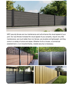 Recinzione di Sicurezza WPC per Esterni OEM/ODM, Pannelli per Recinzione Privacy, Composito Coestruso con Telaio WPC, Design 3D - Product Image 6