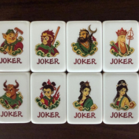 Pola Seni Karakter Perjalanan ke Barat Tradisional Tionghoa Kustom, Ubin Mahjong Amerika Bergaya Kartun Mitologi untuk Pesta dan Hadiah