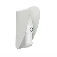 Système d'alarme LONGSIN LS-818-12 extérieur à double capteur PIR et micro-ondes, détecteur de mouvement antivol, compatible animaux domestiques (jusqu'à 25 kg), portée 150 m