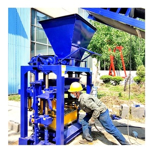 QTJ4-35 Pequeña Máquina Manual para Fabricar Bloques de Hormigón Huecos y Ladrillos de Pavimento, <span class=keywords><strong>Precio</strong></span> de Equipo para Bloques Sólidos, Fabricante de Líneas de Producción - Product Image 1