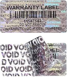 Autocollant adhésif anti-vol et anti-contrefaçon pour animaux de compagnie, étiquette d'avertissement pour appareils électroniques industriels et consommateur - Product Image 5