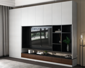 Mobile Porta TV da <span class=keywords><strong>Parete</strong></span> Attrezzata di Design <span class=keywords><strong>Moderno</strong></span> per <span class=keywords><strong>Soggiorno</strong></span>, Mobili da Salotto, Armadietti TV - Product Image 5