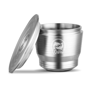 Cápsulas reutilizables <span class=keywords><strong>de</strong></span> acero inoxidable iCafilas, cápsulas <span class=keywords><strong>recargables</strong></span> <span class=keywords><strong>de</strong></span> café Crema, cápsulas con tapas reutilizables compatibles con Nespreso-s - Product Image 1