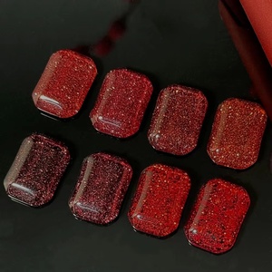 Ensemble de <span class=keywords><strong>vernis</strong></span> à ongles en gel à paillettes scintillantes, rouge brillant, coloré, <span class=keywords><strong>semi</strong></span>-<span class=keywords><strong>permanent</strong></span>, à retirer par trempage, <span class=keywords><strong>vernis</strong></span> à ongles en gel UV LED - Product Image 6