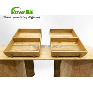 ถาดไม้ธรรมชาติแบบซ้อนได้สำหรับขนมหวานและสินค้าขายปลีก - ถาดตกแต่ง - Product Image 6