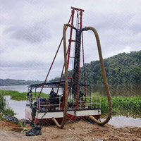 Nouvelle drague à jet d'or submersible, pompe de dragage flottante, ponton de dragage avec moteur diesel et moteur à vendre