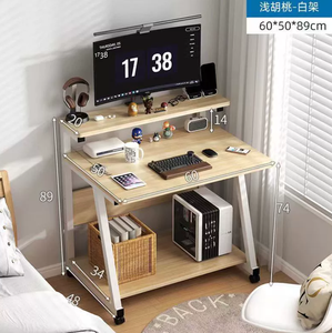 Escritorio pequeño de madera maciza Mesa auxiliar de sofá móvil simple para el hogar y la familia para uso en computadora y sala de estar pequeña - Product Image 5